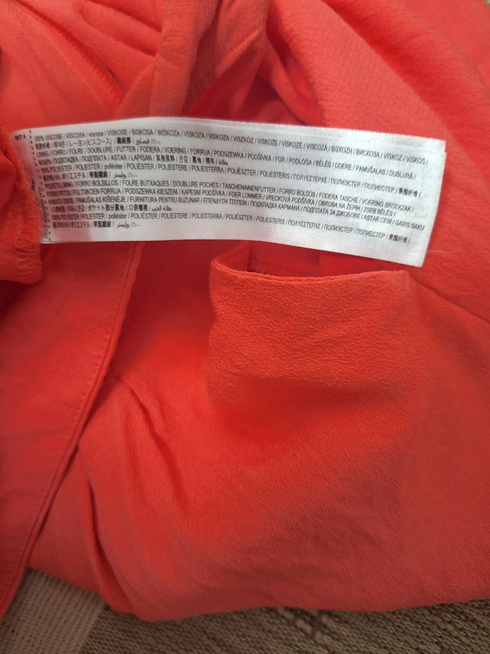 Mango XL coral fluid summer palazzo pants – photo 3